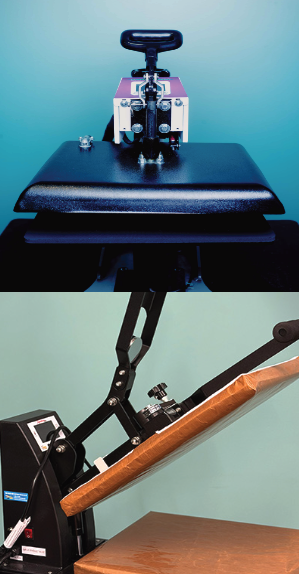 Two heat presses
